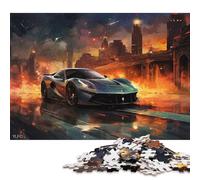 Art Sports Car Puzzle Fun Activity for at Home Premium Cardboard Jigsaw Puzzle for Adults Teen Father's Day Gifts 38x26cm/1000pcs