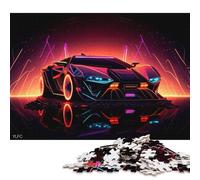 Art Sports Car Puzzle Fun Activity for at Home Premium Cardboard Jigsaw Puzzle for Adults Teen Father's Day Gifts 38x26cm/1000pcs