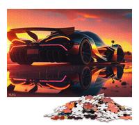 Art Sports Car Puzzle Fun Activity for at Home Premium Cardboard Jigsaw Puzzle for Adults Teen Father's Day Gifts 38x26cm/1000pcs