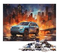 Art Sports Car Puzzle Rectangular Paper Board 100% Recycled Cardboard Jigsaw Puzzle for Adult Children's Day Gifts 38x26cm/1000pcs