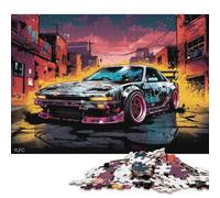 Art Sports Car Puzzle Rectangular Paper Board 100% Recycled Cardboard Jigsaw Puzzle for Adult Children's Day Gifts 38x26cm/1000pcs