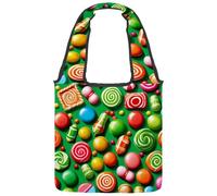 Art Stars - Bolsa de lona reversible con la bandera de Israel, impresión de doble cara, algodón de 12 onzas, caída de 27 cm, bolsa plegable para viajes, compras, salidas a la calle, Colorido187