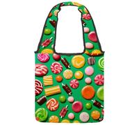 Art Stars - Bolsa de lona reversible con la bandera de Israel, impresión de doble cara, algodón de 12 onzas, caída de 27 cm, bolsa plegable para viajes, compras, salidas a la calle, Colorido199