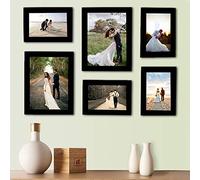 Art street Decorous Black Wall Photo Frame - Set of 6 Individual Photo Frame