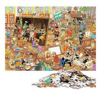 Art Studio Frenzy Puzzle para Adultos 1000 Piezas Decoración Educational Game Cumpleaños Juego De Rompecabezas Stress Relief Toy 1000pcs (75x50cm)