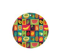 Art Style - Juego de tarjetas de fragancia redondas de frutas, ambientador colgante de lavanda para decoración del hogar del coche, 10 o 24 piezas