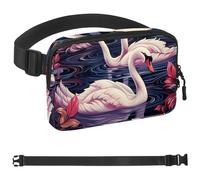 Art Swan Flower-489 - Cangurera de estilo unisex: riñoneras de moda, bolsas cruzadas deportivas delgadas a la moda para correr, senderismo, senderismo, mujer, hombre, multicolor, 4 x 23 x 15 cm,