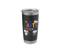 Art Teacher Elements Line Shape Color Vaso térmico de acero inoxidable de doble pared