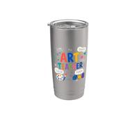 Art Teacher Elements Line Shape Color Vaso térmico de acero inoxidable de doble pared