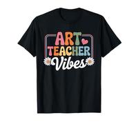 Art Teacher Vibes Groovy Back to School Style Camiseta