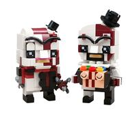 Art The Clown - Juego de bloques de construcción, figuras de terror, paquete de 2, compatible con accesorios Lego 853792, modelo de película aterrorizada para fanáticos adultos y adolescentes
