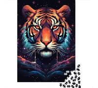 Art Tiger Puzzle de 1000 piezas para adultos y adolescentes, rompecabezas de madera, juego de juguete, descubre la creatividad y la resolución de problemas, 1000 piezas (75 x 50 cm)