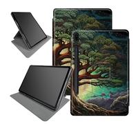 Art Tree - Funda para Samsung Galaxy Tab S8 Plus 2022/S7 FE 2021/S7 Plus 2020 de 12.4 pulgadas, soporte plegable giratorio de 360 grados, múltiples ángulos de visión, funda con apagado y encendido