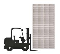 ART TWIST HOME Vetrina Vitrina Expositora para Colecciones con 80 Compartimentos | Expositor Coches Hot Wheels | Vitrina Pared 40cm x 78cm x 4cm | Expositor de Madera (021