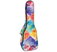 Art Vintage Retro Italian Coast and Lemon - Funda acolchada para ukelele de concierto de 23 pulgadas, impermeable y duradera, Multicolor 07, 25.9x9x3.1in/66x23x8cm, Organizador de bolsas