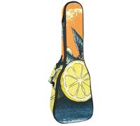 Art Vintage Retro Italian Coast and Lemon - Funda acolchada para ukelele de concierto de 23 pulgadas, impermeable y duradera, Multicolor 03, 25.9x9x3.1in/66x23x8cm, Organizador de bolsas