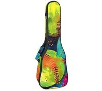 Art Vintage Retro Italian Coast and Lemon - Funda acolchada para ukelele de concierto de 23 pulgadas, impermeable y duradera, Multicolor 10, 25.9x9x3.1in/66x23x8cm, Organizador de bolsas