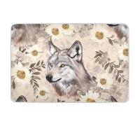 Art Wolf Flowers - Almohadilla de entrenamiento para orinal reutilizable extra grande, resistente al agua, colchón de entrenamiento para ir al baño, colchón cambiador para bebés y niños pequeños, 52
