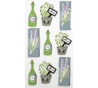 Art-Work - Pegatinas 3D hechas a mano con hierbas