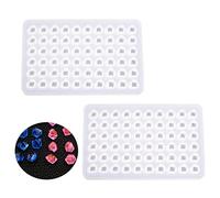 ART2 moldes de silicona de resina de gemas, LORITARIA Mini molde de fundición de resina de diamante 3D para resina epoxi, piedra de cristal, joyería, manualidades