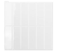 Art3d - 10 hojas de azulejos de salpicadero estilo metro autoadhesivos, azulejos adhesivos para pared para pegar y despegar, para cocina, baño y sala de estar, azulejos rectangulares blancos (30 x 30