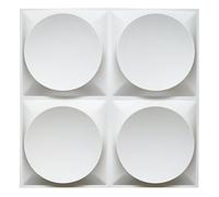 Art3d 12 Paneles Decorativos 3D Blanco, Paneles de Pared 3D para Decorar, 50x50cm Impermeable Paneles PVC Blanco (3㎡)