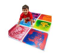 Art3d 6 Piezas Sala sensorial azulejo Multicolor Ejercicio Mat líquido encased Piso playmat niños Jugar Piso azulejo, 1,5㎡