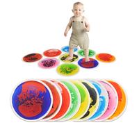 Art3d 9 baldosas sensoriales Redondas para niños, tapete Colorido para Actividades sensoriales líquidas para Juegos Activos y Decorativos