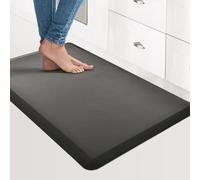 Art3d Alfombra antifatiga - Alfombra de Cocina Acolchada - Antideslizante y cómoda - para estación de pie, Oficina o Garaje - 71 x 44 x 1,2 cm - Negro Elegante