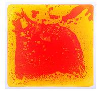 Art3d Alfombra de Juego o Baile Tipo Puzzle con Relleno líquido de Colores, Accesorio Decorativo para el Suelo, 1 Hoja, 30 x 30 cm, Naranja
