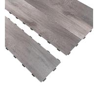 Art3d Azulejo de vinilo de lujo entrelazado, tablón de piso de madera para cocina y baño, antideslizante, resistente al desgaste, reutilizable, 36 x 6 pulgadas, paquete de 18 cubiertas de 27 pies