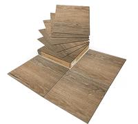 Art3d Azulejos adhesivos de PVC 30x30 cm de bricolaje, vinilo impermeable efecto madera para cocina, comedor, dormitorio, 30 piezas, 2,7 m², color marrón claro