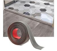Art3d Banda de transición de suelo autoadhesiva de vinilo, banda de separación plana para unir espacios en el suelo, transición de umbral de alfombra, baldosas de suelo, 304×4 cm, Gris