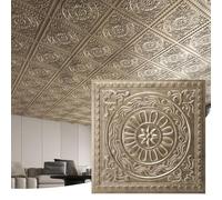 Art3d Barque - Azulejos decorativos de techo de 2 x 2 pies, paquete de 12 fundas de 48 pies cuadrados, azulejos de techo colgantes ligeros e impermeables para sala de estar, oficina y uso comercial