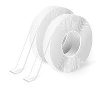 Art3d - Cinta de doble cara con nanotecnología (2 rollos de 300 cm), cinta multiusos en espuma transparente para moqueta, para pegar objetos/marcos/montar creaciones en la pared