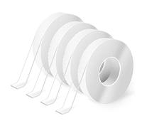 Art3d - Cinta de doble cara resistente (4 rollos de 300 cm), removible, no deja residuos, lavable, reutilizable, cinta multiusos como se ve en TV