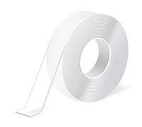 Art3d - Cinta de doble cara resistente en espuma (300 cm), multiusos, removible, reutilizable, transparente, para pegar objetos, uso doméstico