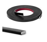 Art3d Moldura de vinilo flexible de 10 pies para bordes de azulejos de pared, salpicaduras de cocina, marco de espejo en negro