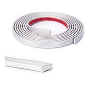Art3d Moldura de vinilo flexible de 10 pies para bordes de azulejos de pared, salpicaduras de cocina, marco de espejo en plata