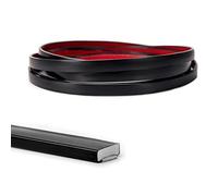 Art3d Moldura de vinilo flexible de 30 pies para despegar y pegar para bordes de azulejos de pared, salpicaduras de cocina, marco de espejo en negro