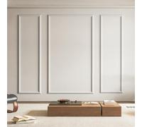 Art3d Molduras para Pared Pre-Cortadas, 3 piezas, listas para ensamblar, para decoración de paredes interiores, sala, dormitorio, pared de acento - instaladas con pegamento, 3 marcos