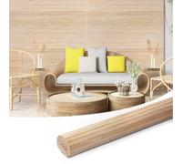 Art3d Panel de pared de bambú natural de 244 x 122 cm para decoración de paredes interiores, revestimiento de pared flexible para sala de estar, dormitorio, oficina, isla de cocina, carbonizado