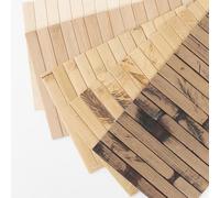 Art3d Panel de pared de bambú natural para decoración de paredes interiores, paneles renovables para pared, techo, muebles, gabinetes, oficinas, paquete de muestra de 30 x 15 cm