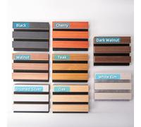 Art3d Paneles acústicos de listones de madera para una decoración elegante y reducción de ruido, panel texturizado 3D para techo y pared, paquete de muestras