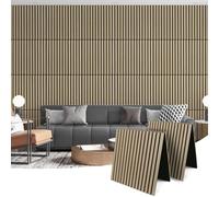 Art3d Paneles acústicos plegables 3D con insonorización 120x60 cm 2 piezas para oficina en casa, estudio, revestimiento de pared | Paneles de pared con fieltro | Fieltro acústico de roble blanco 1,44㎡