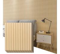 Art3d paneles de pared 3D panel ranurado paneles de plástico PVC 12 piezas roble 50x50cm 3 m²