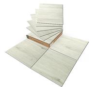 Art3d Suelo de PVC autoadhesivo para suelo de baldosas, 30 x 30 cm, para manualidades, suelos de vinilo, impermeables, aspecto de madera, cocina, comedor, dormitorio, 30 unidades, roble blanqueado