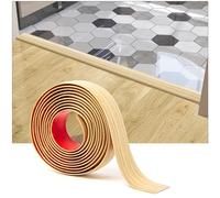 Art3d Tira de transición de suelo de vinilo autoadhesiva, tira de suelo laminada, tira divisora plana para unir huecos de suelo, transición de umbral de alfombra, 1.57 pulgadas, amarillo Aspen)