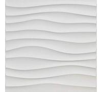 Art3d Vogue 3D - Panel de pared decorativo (12 unidades), color blanco