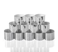 Art3dwallpanels Azulejos de mosaico autoadhesivos, espejo cuadrado de cristal, para manualidades, decoración (plata|12 rollos)